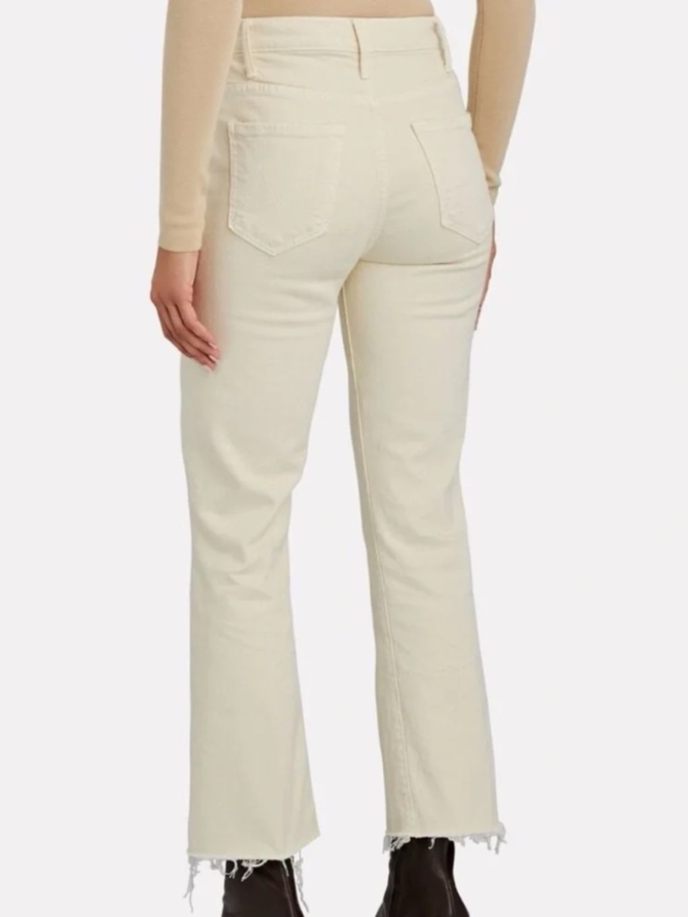 Mother Hustler Ankle Fray Jeans